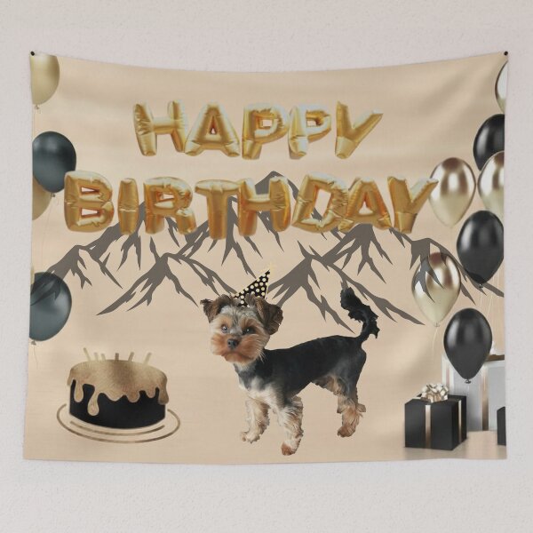 Item preview, Yorkshire Terrier Happy Birthday Card designed and sold by GivingJoy.