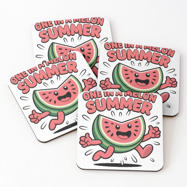 Artikelvorschau, Lustige Wassermelone Sommer Design – One in a Melon Cartoon entworfen und verkauft von JA World - Art & Design.