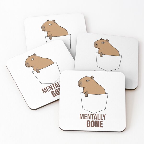 Item preview, Mentally Gone Capybara Pocket Design designed and sold by Sir Capy B.