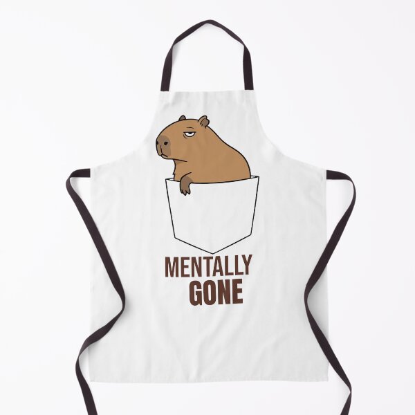 Item preview, Mentally Gone Capybara Pocket Design designed and sold by Sir Capy B.