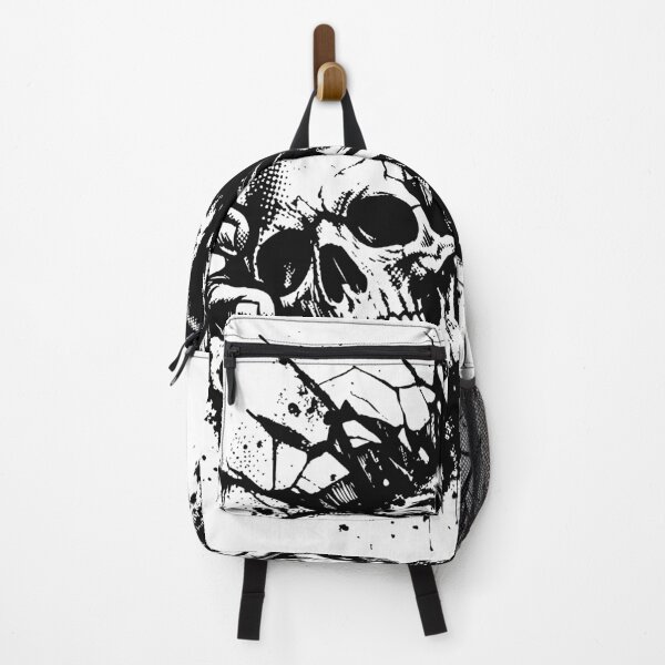 Item preview, Sinister black-and-white illustration of a grim reaper figure reaching through a shattered background to clutch a human skull, evoking horror, death, gothic style, designed and sold by Dejbar.