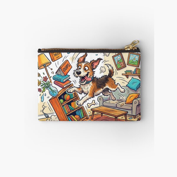 Item preview, Funny Chaos Dog – “Seemed Like a Good Idea” Messy Puppy Illustration designed and sold by DeV11.