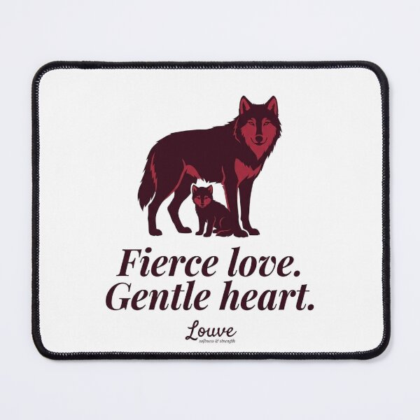 Item preview, Mother Wolf Fierce Love Gentle Heart Louve designed and sold by LouveLouve.