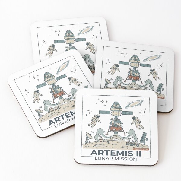 Item preview, Vintage 1970s Style Artemis II Moon Mission designed and sold by LABUTI-SHOP.