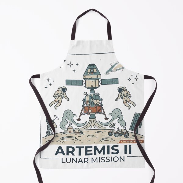 Item preview, Vintage 1970s Style Artemis II Moon Mission designed and sold by LABUTI-SHOP.
