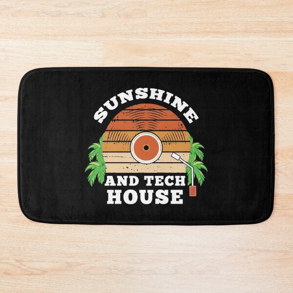 Item preview, Sunshine and Tech House Retro Sunset Vinyl DJ Design Electronic Music Festival Vibes designed and sold by Dmetalx Art Apparel.