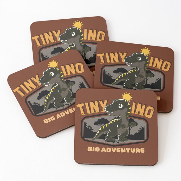 Item preview, Tiny Dino Big Adventure Cute Dinosaur Jungle Retro Aesthetic Dino Shirt designed and sold by HOUSE OF TIST.