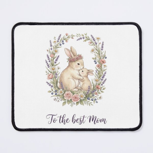 Item preview, Cottagecore Bunny Wreath with Lavender - Mother's Day Gift Design✨ designed and sold by TatiK-Treasures.