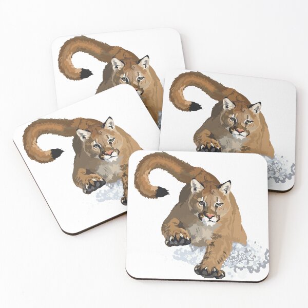 Item preview, Bounding Mountain Lion designed and sold by KlakkDrawsStuff.