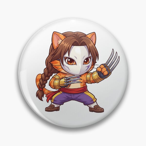 Item preview, Cute Clawed Fighter Cat Kawaii Style designed and sold by CuteKats.