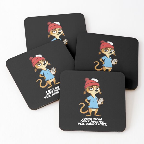 Item preview, Funny Nurse Meerkat - Sarcastic 90s Cartoon Retro Style designed and sold by mAXiBoOM.