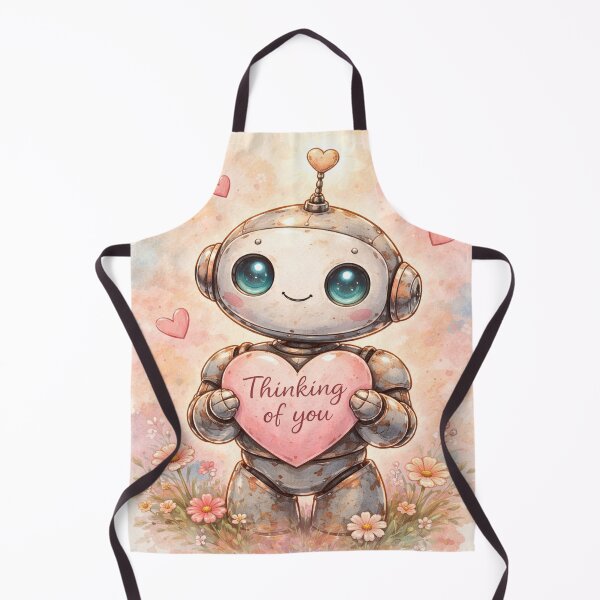 Item preview, Thinking of You – Sweet Robot Heart Card designed and sold by Kimberly Palmer.