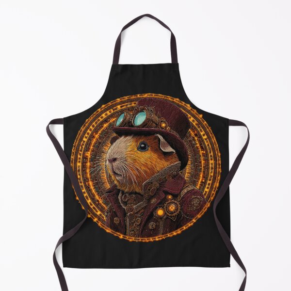 Item preview, Victorian Clockwork Guinea Pig – Retro Futuristic Rodent designed and sold by Valvarius-vibe.