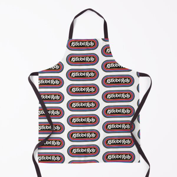 Item preview, KSFX “104 Rocks” vintage logo featuring bold hand-drawn lettering centered within vibrant retro stripes. Bay Area retro radio station designed and sold by PIXEL POP DESIGNS - Beyond the Norm!.