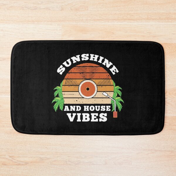 Item preview, Sunshine and House Vibes Retro Sunset Vinyl Record Design Summer Music Aesthetic designed and sold by Dmetalx Art Apparel.