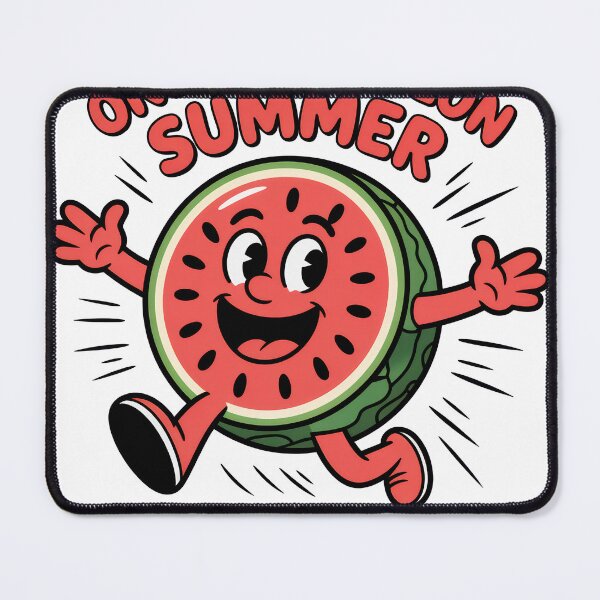 Item preview, Funny Running Watermelon Summer Design – Cute Fruit Cartoon designed and sold by JA World - Art & Design.