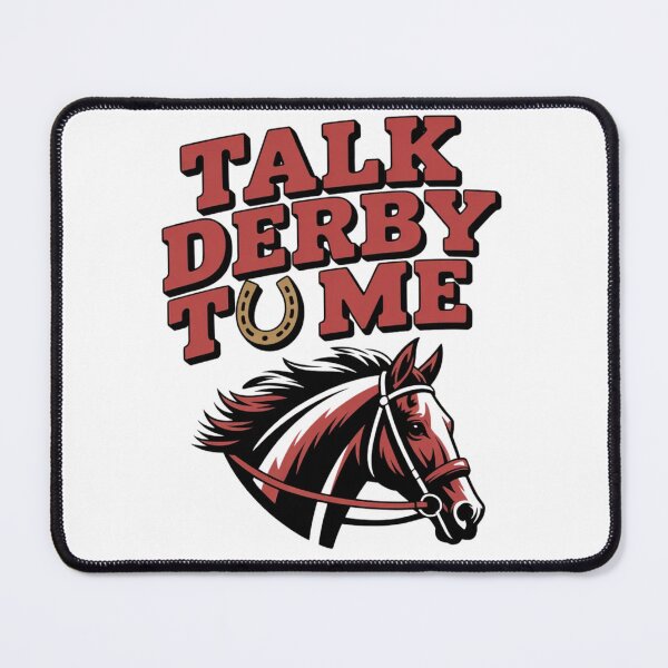 Item preview, Talk Derby To Me Shirt - Funny Horse Racing T-Shirt designed and sold by MerchlyMike.
