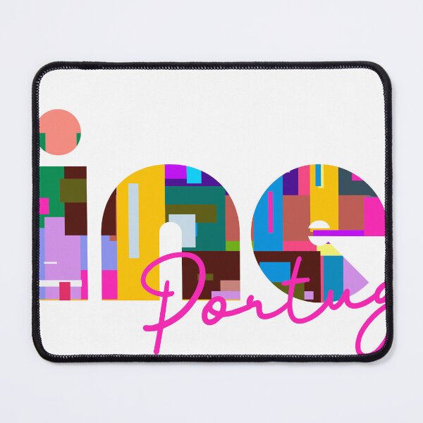Item preview, Sines, Portugal, Vibrant Abstract City Typography Art designed and sold by Wanderful-roads.