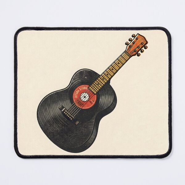 Item preview, Acoustic Guitar Vinyl Record Anatomy designed and sold by ZETORA Studio.