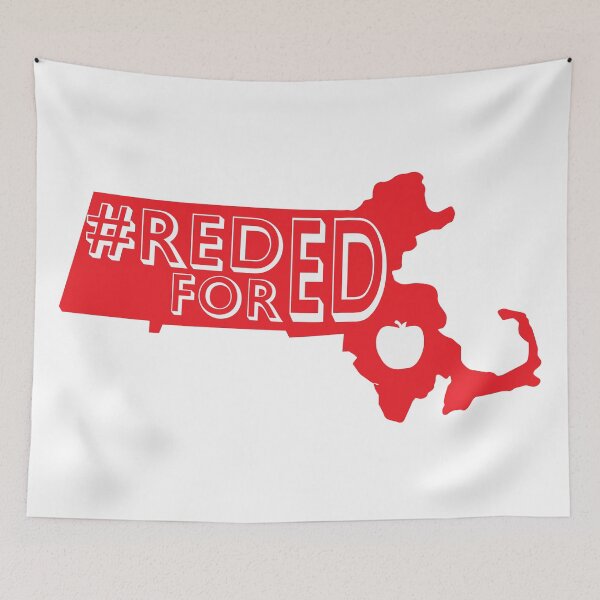 Item preview, Massachusetts #REDforED designed and sold by ejones2712.