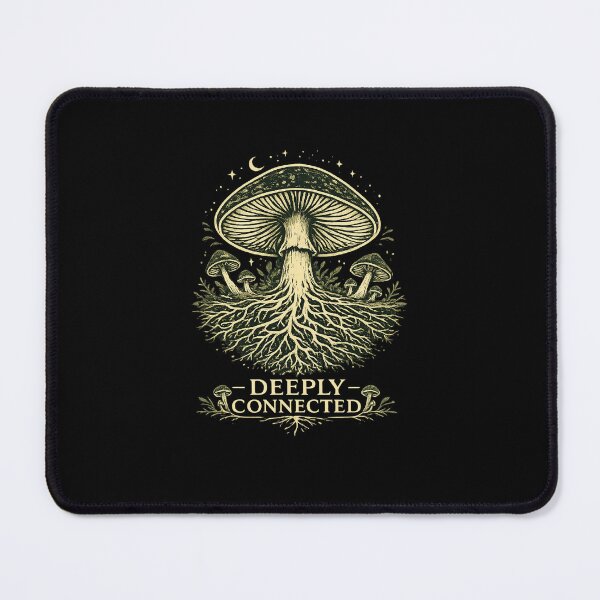 Item preview, Deeply Connected Mushroom Mycelium Botanical Fungi Illustration Forager Nature Lover Cottagecore Goblincore  designed and sold by The Junto Shop.