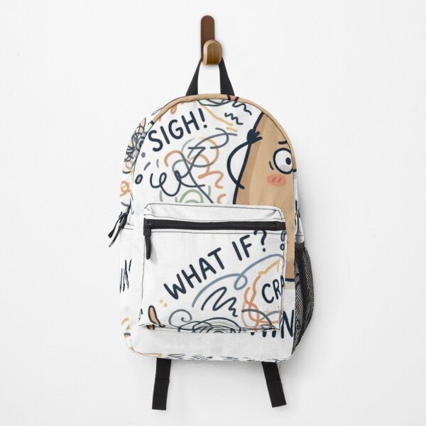 Item preview, Funny Overthinking Potato – Cute Anxiety & Mental Chaos Cartoon designed and sold by DeV11.