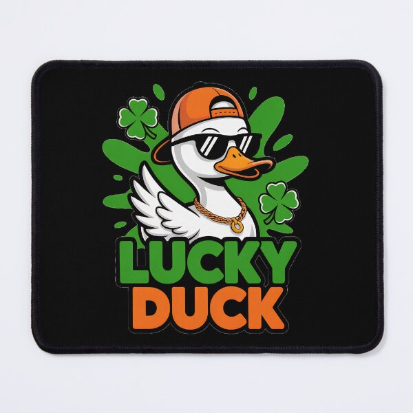 Item preview, Lucky Duck Funny St Patricks Day Duck Shamrock Irish Humor Design designed and sold by ArcticFoxStudio.