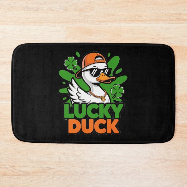Item preview, Lucky Duck Funny St Patricks Day Duck Shamrock Irish Humor Design designed and sold by ArcticFoxStudio.
