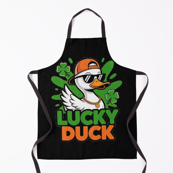 Item preview, Lucky Duck Funny St Patricks Day Duck Shamrock Irish Humor Design designed and sold by ArcticFoxStudio.