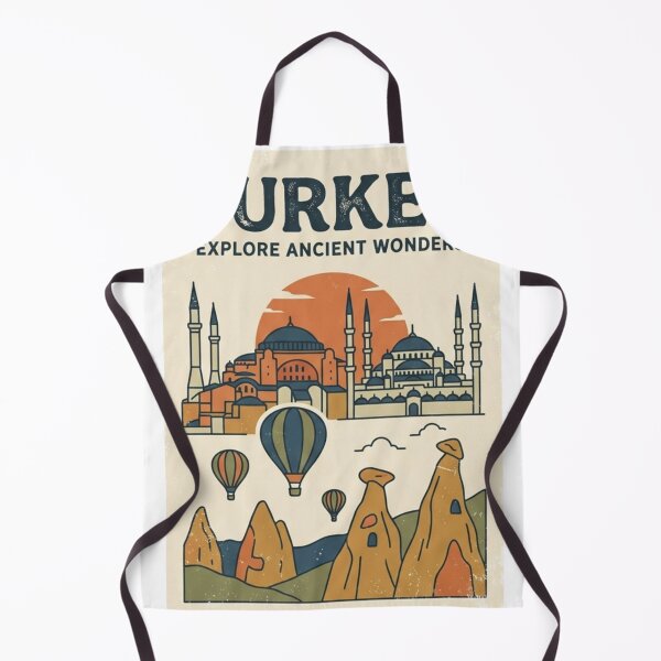 Item preview, Vintage Turkey Retro Travel Poster Art T-Shirt designed and sold by LABUTI-SHOP.