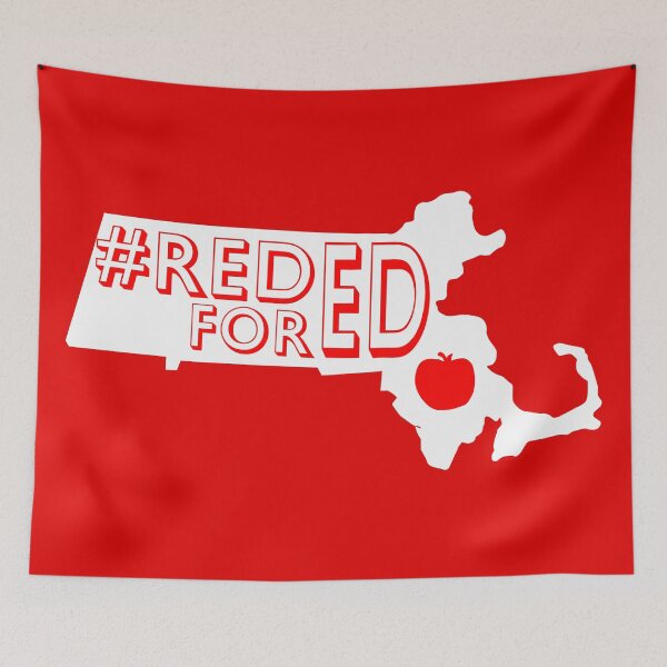 Item preview, Massachusetts #REDforED designed and sold by ejones2712.