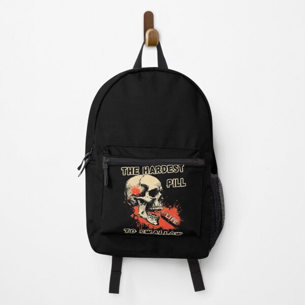 Item preview, Hardest Pill To Swallow Life Skull Dark Humor Graphic Shirt designed and sold by LunaMagicStudio.
