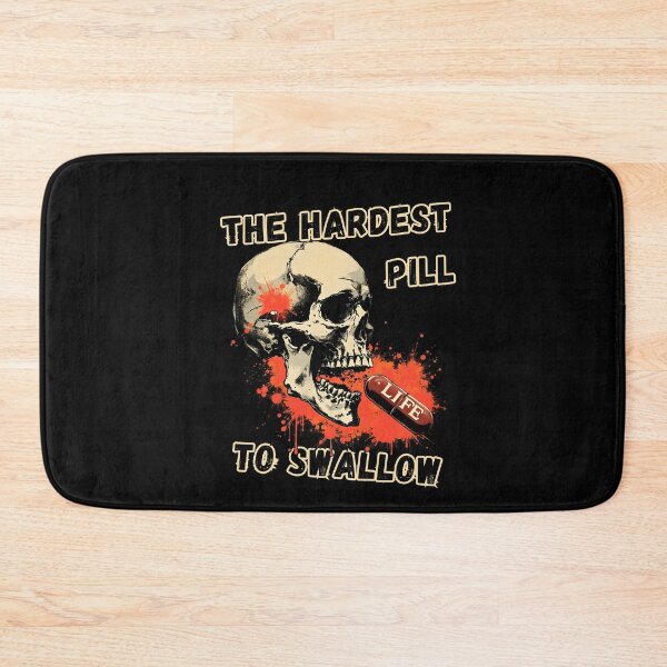 Item preview, Hardest Pill To Swallow Life Skull Dark Humor Graphic Shirt designed and sold by LunaMagicStudio.