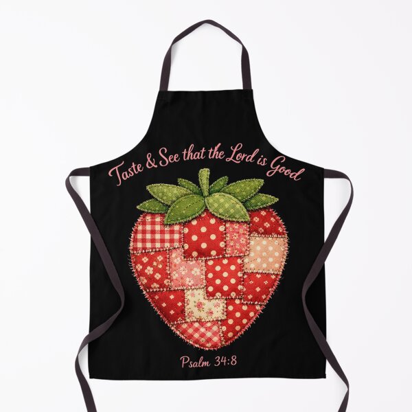 Item preview, Taste and See that the Lord is Good Psalm 34:8 T-Shirt, Christian Strawberry Patchwork Faith Gift, Bible Verse Graphic Tee designed and sold by Maravillio.