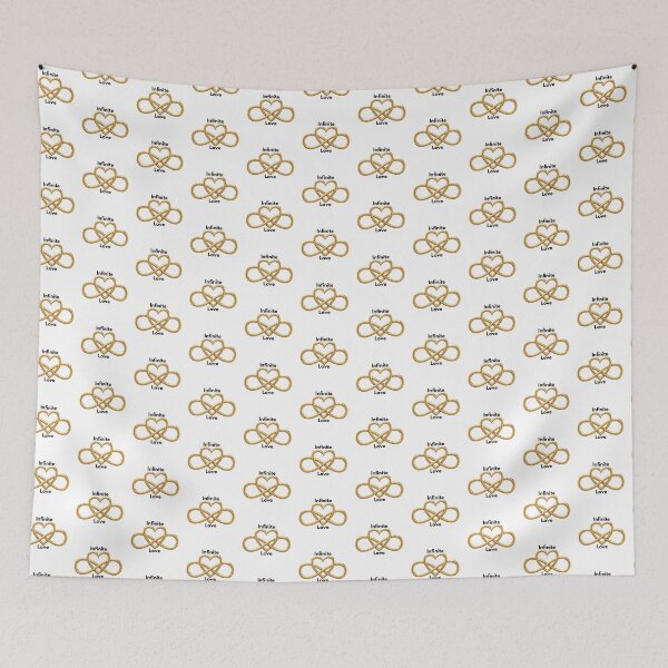 Item preview, Golden Infinite Love Heart Couple Design designed and sold by Plain Sight Prints-shop2050.
