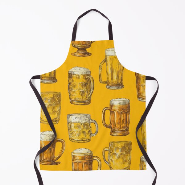 Item preview, Vintage Beer Mugs Pattern Oktoberfest Brew designed and sold by NicolasGlowArt.