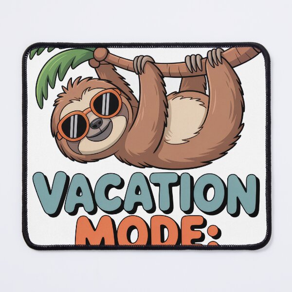 Item preview, Funny Sloth Vacation Mode Design – Chill Summer Vibes designed and sold by JA World - Art & Design.