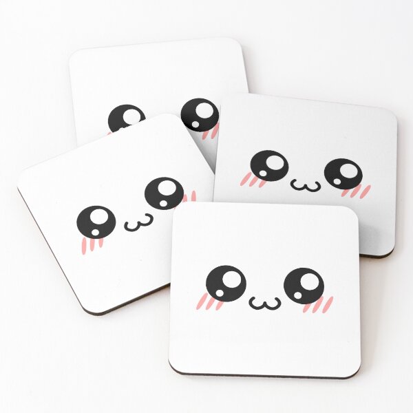 Item preview, Cute kawaii blushing wide owo face designed and sold by BlushyPrint.