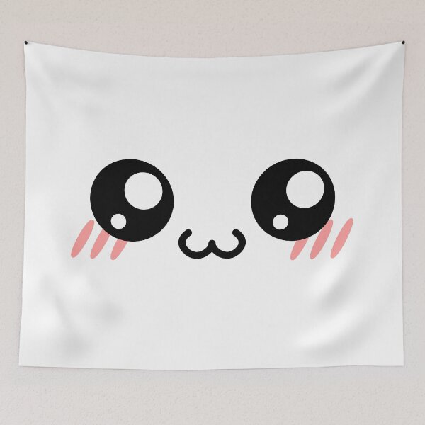 Item preview, Cute kawaii blushing wide owo face designed and sold by BlushyPrint.