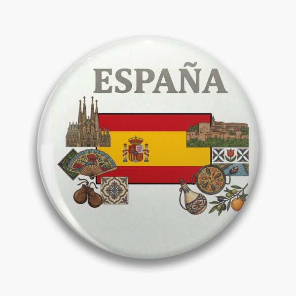 Item preview, España Heritage Aesthetic – Spain Culture, Landmarks & Travel Icons designed and sold by iccdesignsshop.