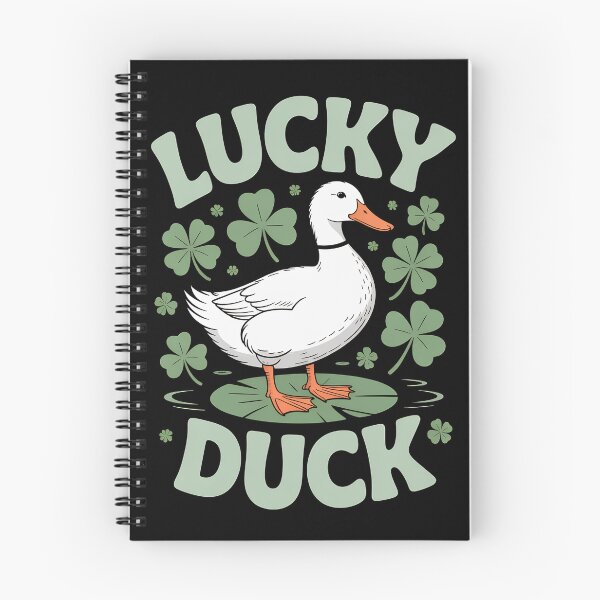 Artikelvorschau, Glücksente, niedliche St. Patrick's Day Ente mit Kleeblatt, irisches Geschenkdesign entworfen und verkauft von ArcticFoxStudio.