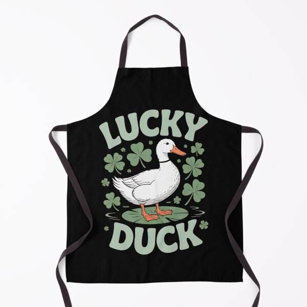 Item preview, Lucky Duck Cute St Patricks Day Duck Shamrock Irish Gift Design designed and sold by ArcticFoxStudio.