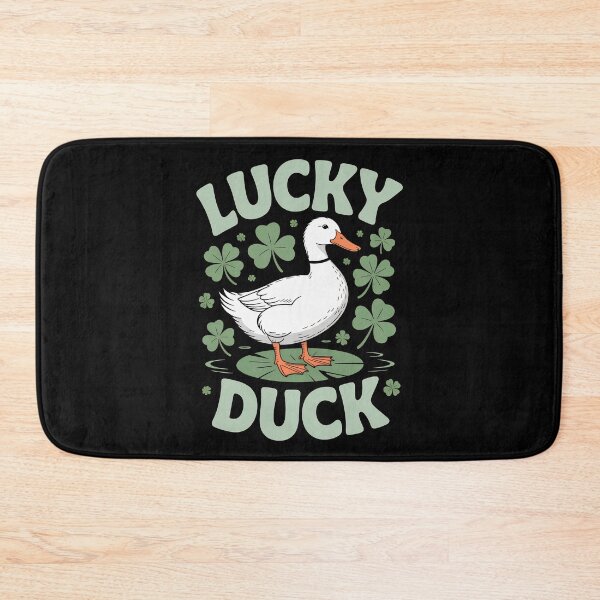 Item preview, Lucky Duck Cute St Patricks Day Duck Shamrock Irish Gift Design designed and sold by ArcticFoxStudio.