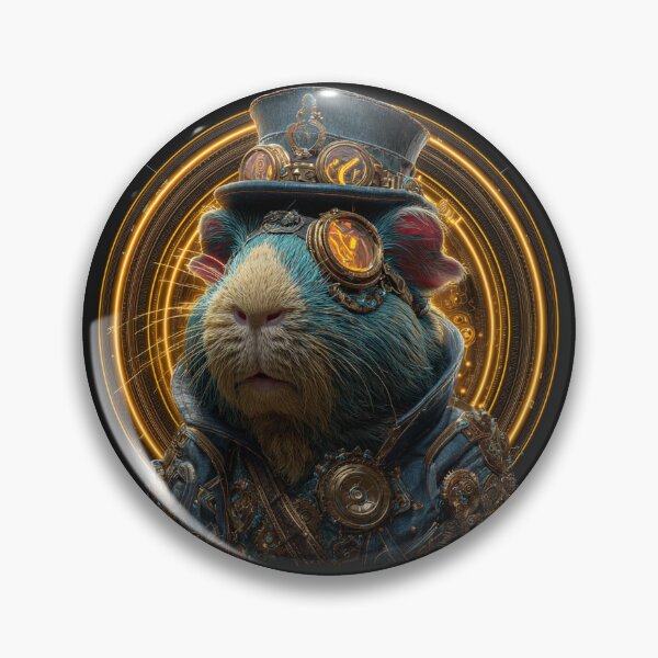 Item preview, Steampunk Guinea Pig – Nerdy Engineer Rodent Design designed and sold by Valvarius-vibe.