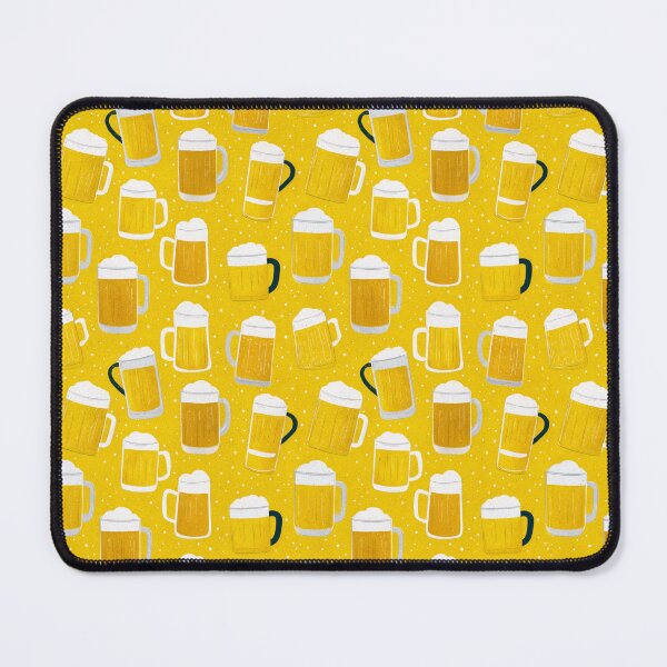 Item preview, Beer Mug Pattern Frothy Ale Drinker Design designed and sold by NicolasGlowArt.