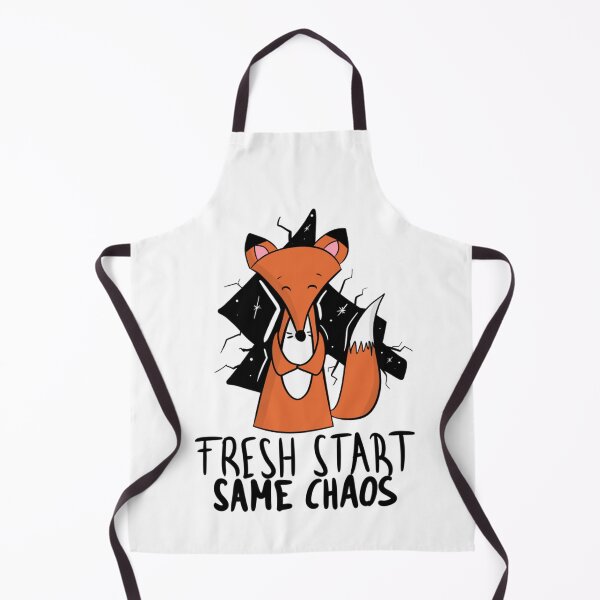 Item preview, Fresh Start Same Chaos Cute Fox Neurodivergent ADHD Humor designed and sold by DesignFreakArt.