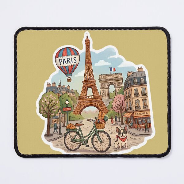 Item preview, Charming Paris Street Scene with Eiffel Tower designed and sold by Rohan132.