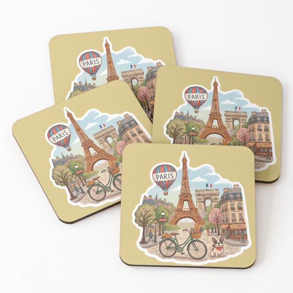 Item preview, Charming Paris Street Scene with Eiffel Tower designed and sold by Rohan132.
