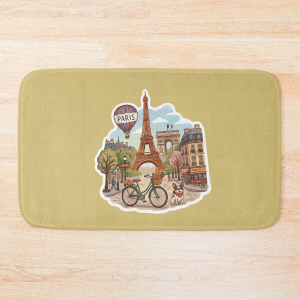 Item preview, Charming Paris Street Scene with Eiffel Tower designed and sold by Rohan132.