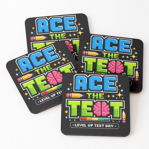 Item preview, Ace The Test Level Up Test Day T-Shirt, gamer student exam motivation gift, pixel video game school test graphic tee designed and sold by Maravillio.